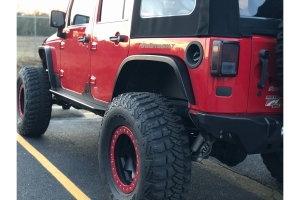 Motobilt Crusher 2in Rear Fender Flares - Bare - JK