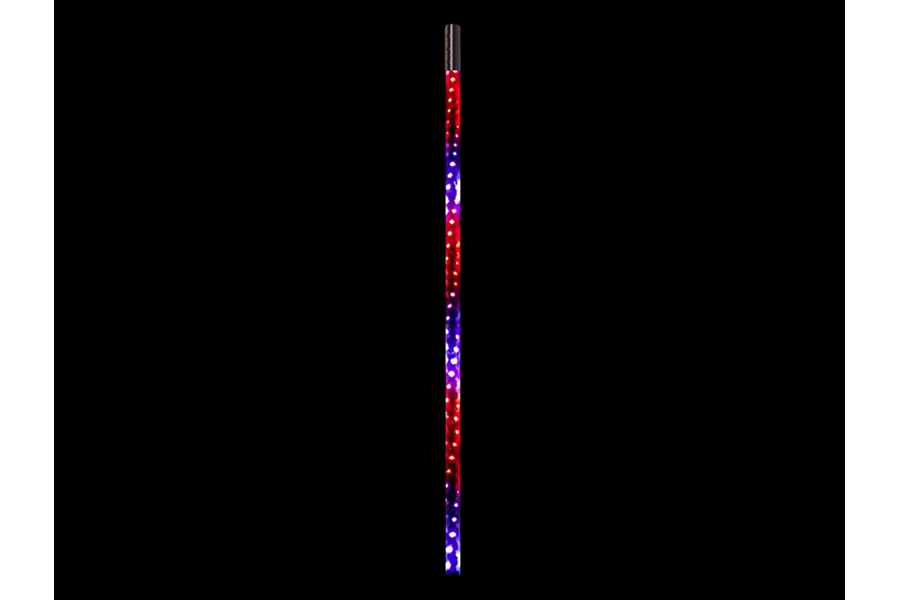 Quake LED 3 Foot RGB Accent CB Antenna w/Quad Lock/Interlock