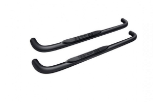 Rampage 3in Round Step Bars, Black - JL 2DR