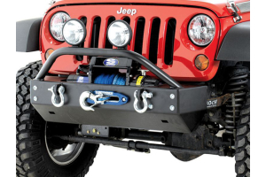 Rock Hard 4x4 Patrior Series Aluminum Front Bumper w/Lowered Winch Plate - JK