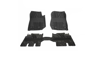 King 4WD Premium Four-Season Floor Liners, Front & Rear - JK 4Dr 2014+