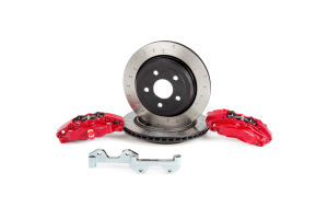 Alcon Heavy Duty Rear Brake Kit 4-Piston Red Calipers 330x22mm rotors - JT/JL/JK