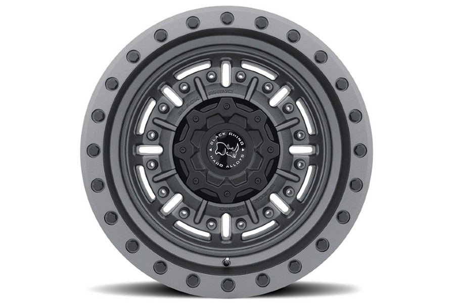 Black Rhino Abrams Wheel, 17x8.5 6x139 - Textured Matte Gunmetal  - Ford Bronco