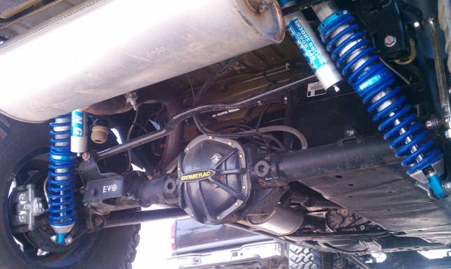 EVO Manufacturing Rear Dana 44 LCG Bolt-On Coilover Kit w/EVO Spec Coilovers - JK