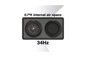 Kicker Car Audio Tuned Passive 12in Radiator for Sub Box Enclosure 