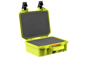 Pelican V100C Vault Small Equipment Case w/ Foam Insert - Bright Green