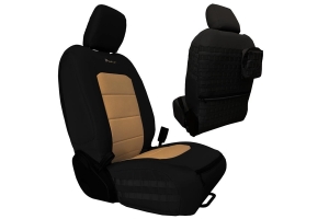 Bartact Tactical Series Front Seat Covers - Black/Khaki - JT