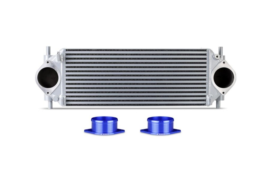 Mishimoto 2.7 L Stock Location Int Kit Micro Wrinkle Black Pipes, Silver Cooler - Bronco 2021+