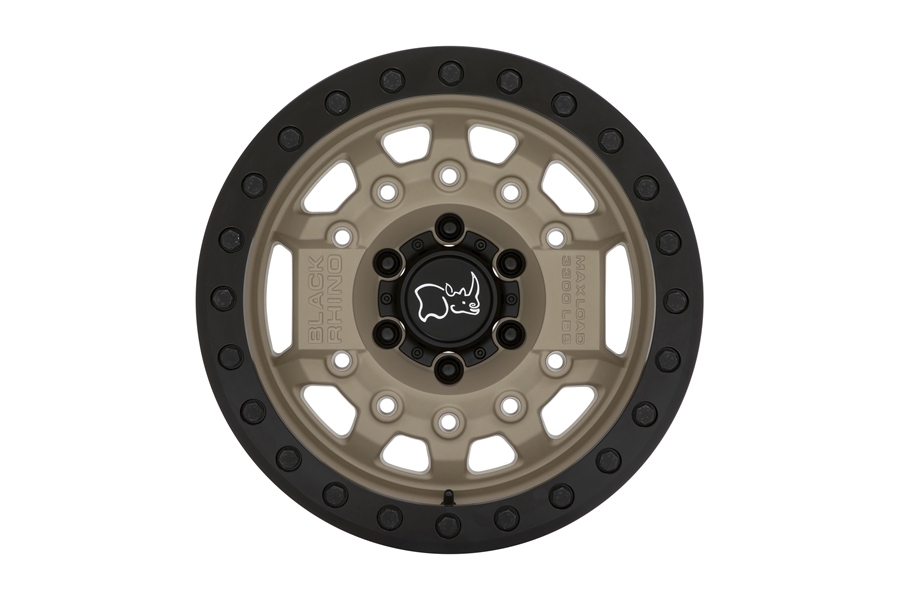Black Rhino Avenger Beadlock Wheel, 17x8.5 5x5 - Desert Sand - JT/JL/JK