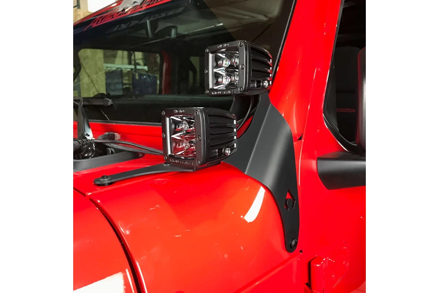 Artec Industries A-pillar Dual LED Cube Light Mounts - JT Mojave / JL 392