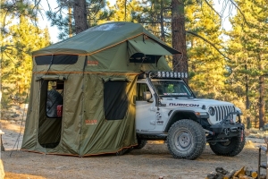 Roam Vagabond XL Rooftop Tent - Forest Green/Hyper Orange