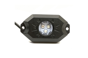 Quake LED 4-Piece LED RGB Rock Lights, Bluetooth Controller Included - Quad Lock Compatible 