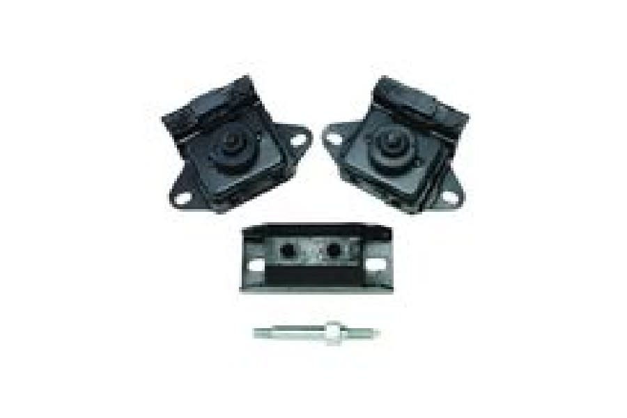 thumbnail image 2 of Crown Automotive Motor Mount Kit For Jeep Wrangler YJ 1987-1995 – 4.0L/4.2L Engine – Includes 2 Engine Mounts, Insulators, Transmission Mount & Stud 2 of 3