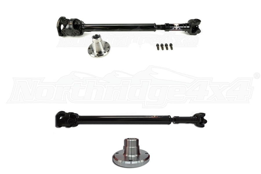 Jeep JK 4dr Adams Driveshaft Extreme Duty Front and Rear Solid 1350 CV