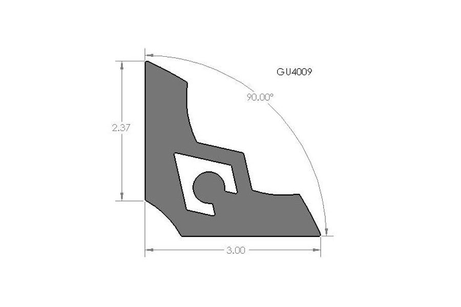 Artec Industries 3in Simple A-Blade Gusset - 90 Degrees
