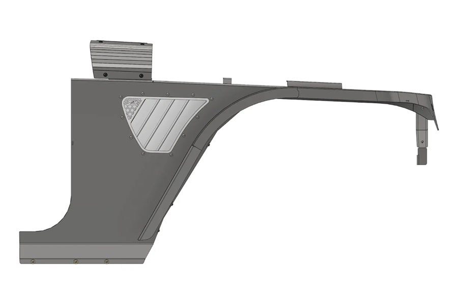 Motobilt Tomahawk Front Fenders - Bare - JK