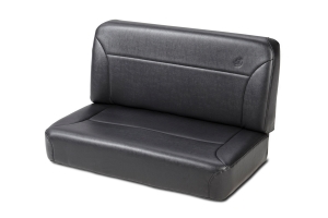 Bestop Trailmax II Fixed-Back Vinyl Rear Bench Seat - Black Crush - YJ/CJ7/CJ5/CJ3