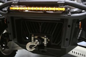 Race Sport Lighting 14in 5w LoPro Ultra Slim LED Light Bar with Amber Marker, Running Light Function 60w, Includes Rocker Switch & Harness