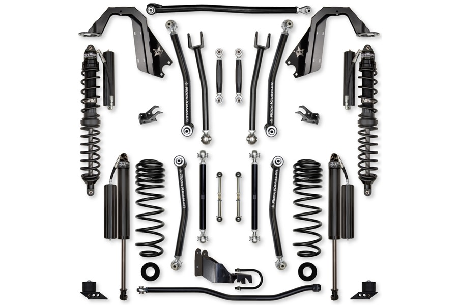 Rock Krawler 4.5in X Factor 'No Limits' Coil Over Lift Kit - JL 4xe
