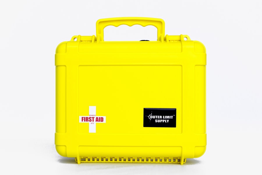 Outer Limit Supply Waterproof 6000 Series First Aid Kit - Yellow