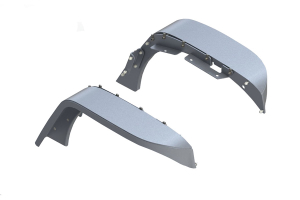 Nemesis Industries Notorious Front Flare w/ Skeletos, Bare Aluminum - JK
