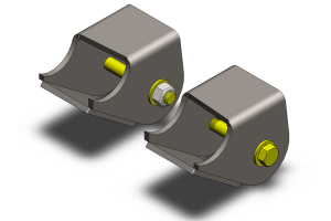 Clayton Heavy Duty Front Lower Control Arm Brackets - TJ/LJ/XJ/ZJ