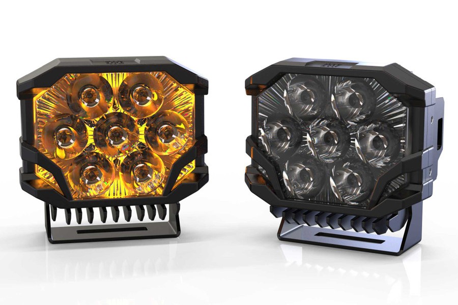 Morimoto BigBanger HXB LED Pod, Amber DRL, Spot, Yellow, Each