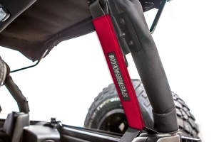 SpiderWebShade Seatbelt Silencers - Red - JK 4Dr