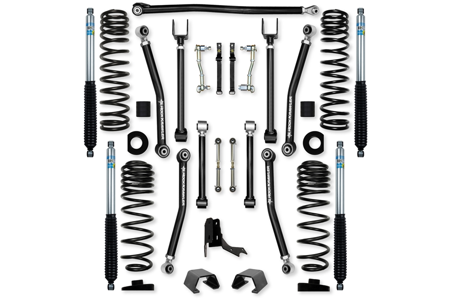 Rock Krawler 3in Adventure-X Mid Arm Lift Kit w/ Bilstein Shocks ( Part Number: JT30AXM-B51)