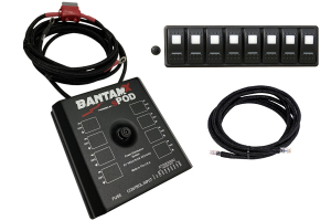 sPOD BantamX Modular Switch Panel w/Red LED - 36in Battery Cables