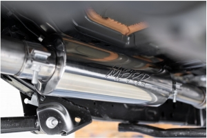 MBRP 2.5in Cat-Back Single Rear Exit Exhaust System - Aluminum - JL 