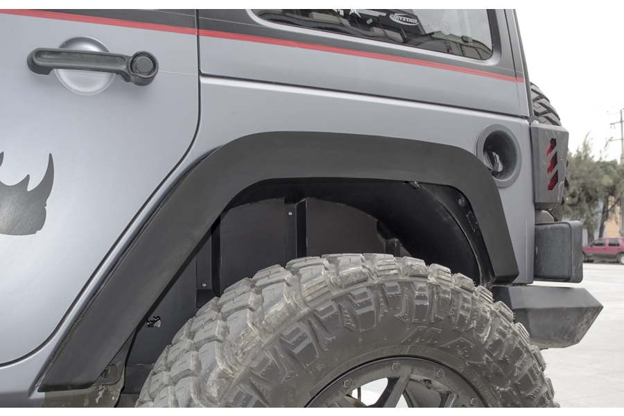 Go Rhino Rear Inner Fender Liners - Textured Black - JK