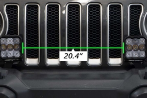 Diode Dynamics SS5 Cross Link Bumper Lightbar Kit, Pro Yellow Combo - JL