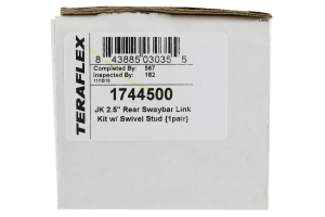 Teraflex Sway Bar End Link Kit w/Swivel Stud Rear 2.5in - JK