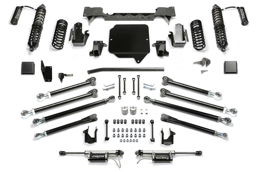FabTech 5in Crawler Lift Kit w/ Front RESI Coilovers and Rear RESI Shocks ( Part Number: K4180DL)