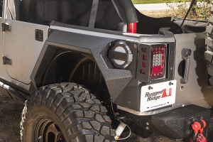 Rugged Ridge XHD Rear Armor Fenders  - JK 4Dr