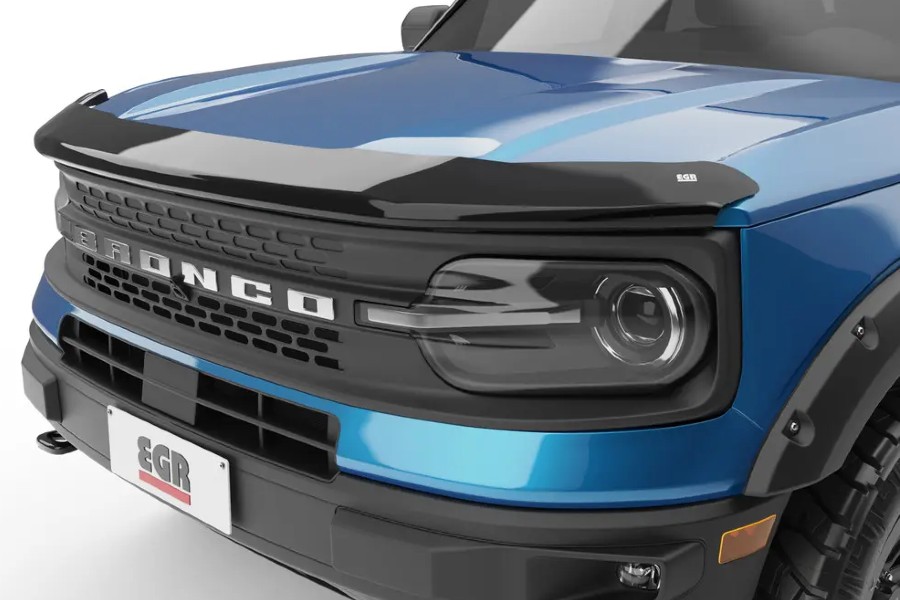 EGR USA Superguard Hood Guard, Dark Smoke Finish - Bronco Sport 2021+