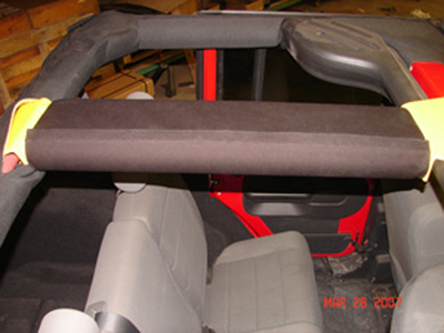 Rock Hard 4x4 Center Bar Padding Kit Rear - JK 4dr