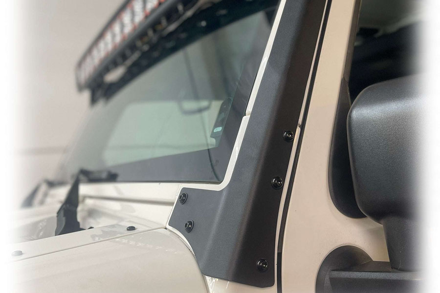 Turn Offroad Baja Windshield Curved Light Mount - JK