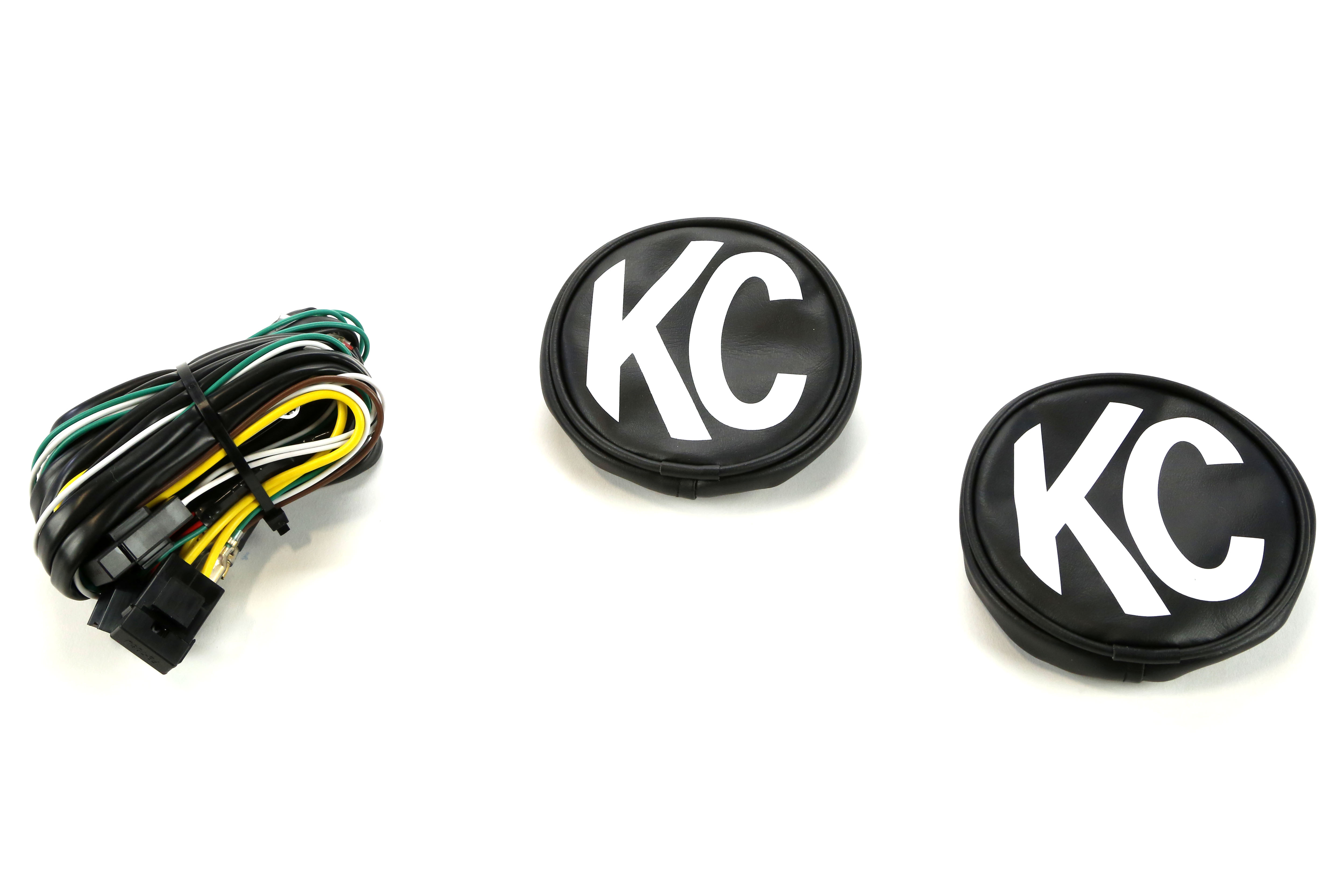 KC HiLites Black Chrome 5in Round LG Ring Light Kit