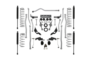 Rubicon Express 3.5/4.5in Extreme Duty 4-Link Long Arm Lift Kit with Twin Tube Shocks - JL 4dr
