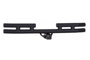 Smittybilt Tubular Rear Bumper W/Hitch Gloss Black - TJ/LJ/YJ