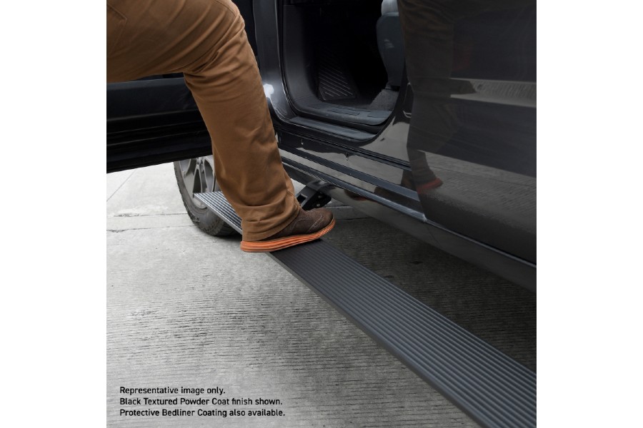 Go Rhino E-Board E1 Electric Running Board Kit, Bedliner Coating - Bronco 2dr 2021+