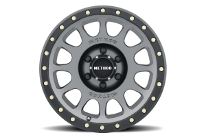 Method Race Wheels 305 NV Series Wheel 17x8.5 6x5.5 Titanium Matte Black Lip - Bronco 2021+