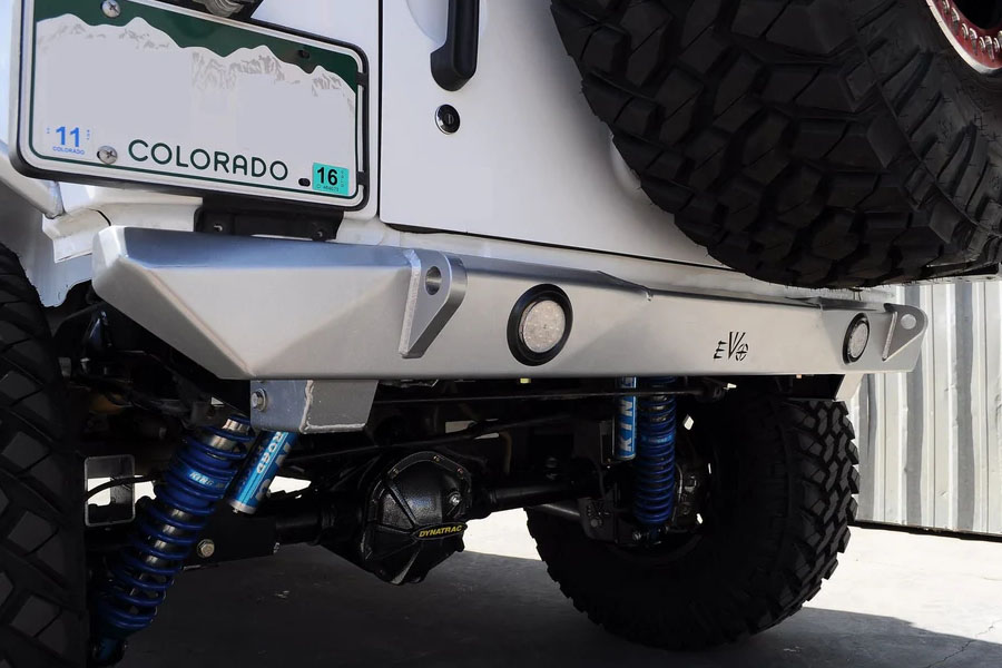 EVO Manufacturing HnT (High and Tight) Rear Bumper - Raw - JK