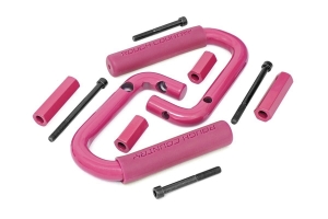 Rough Country Front Steel Grab Handles - Pink - JK  