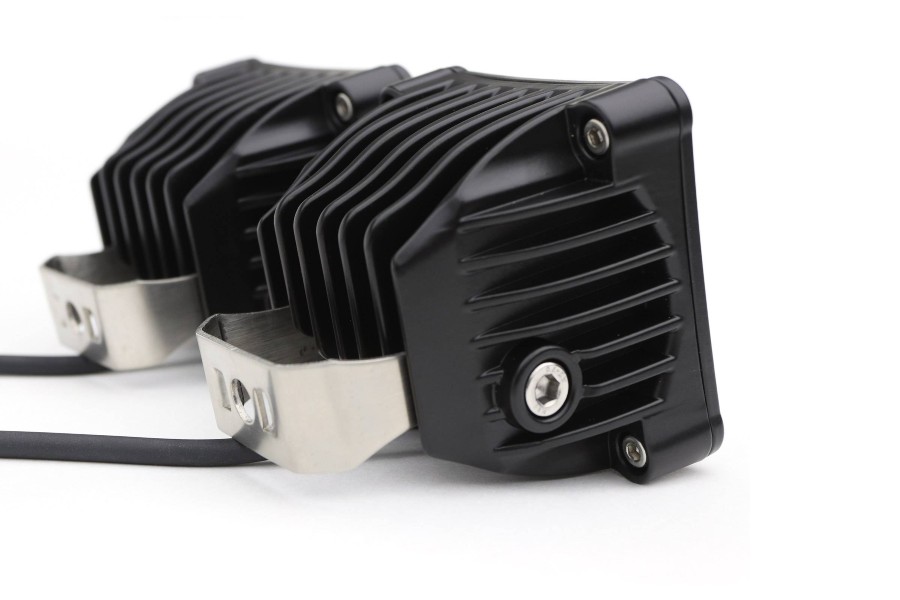 ZROADZ 3 inch ZROADZ LED Light Pod Kit, G2 Series, Amber, Flood Beam, 2 Piece Kit With Wiring Harness