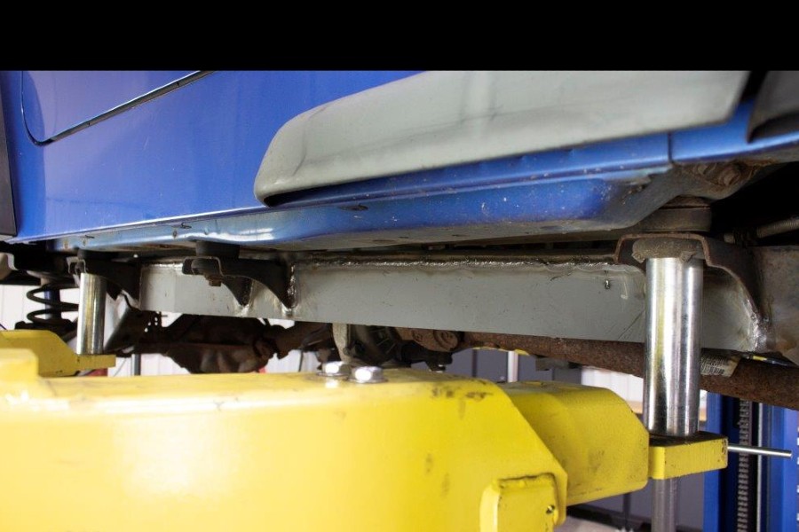 Rust Buster Center Frame at Skid Plate Mount, Left - TJ 2003-06