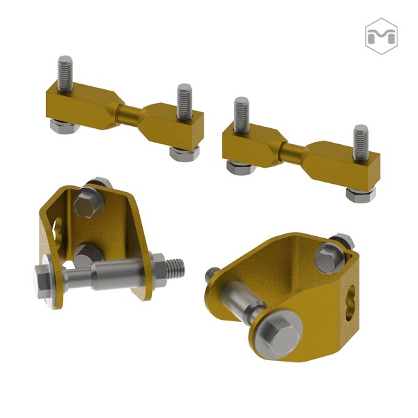 MetalCloak 6Pak Shock Rear Mount and Clearance Kit   - JK