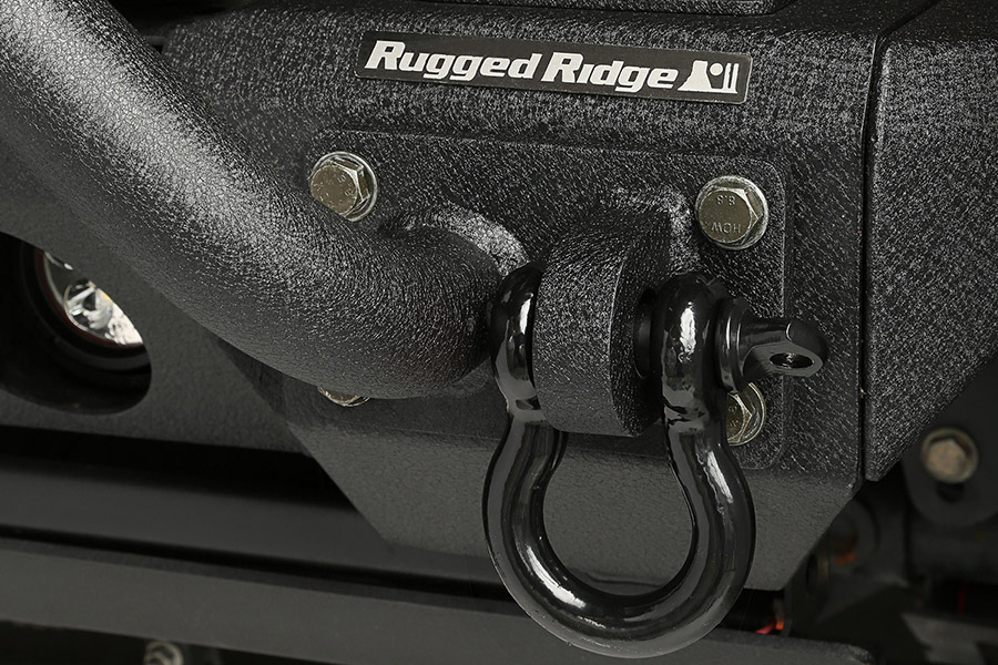 Rugged Ridge D-Ring, 7/8-Inch, 13500 Pound, Black
